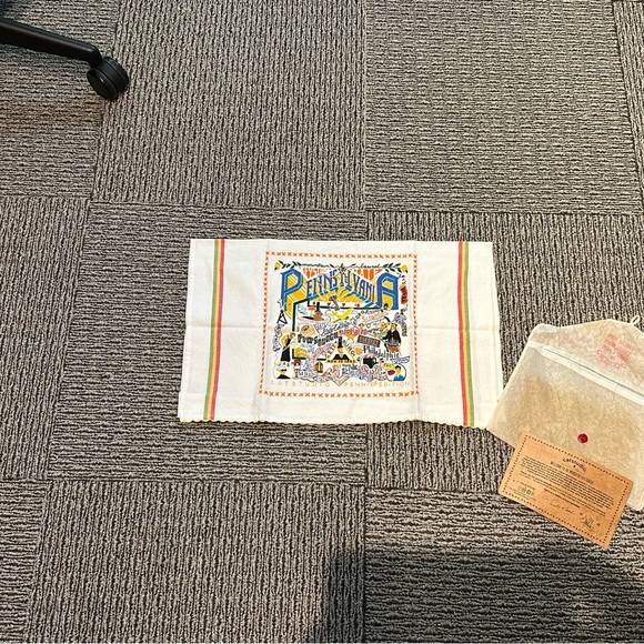 Catstudio Embroidered & Silkscreened Pennsylvania Dish Towel -- New - Picture 7 of 7